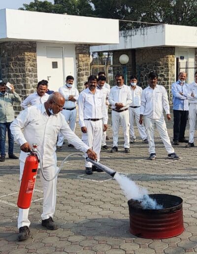 Fire Extinguishers Drill training by Life First Solutions