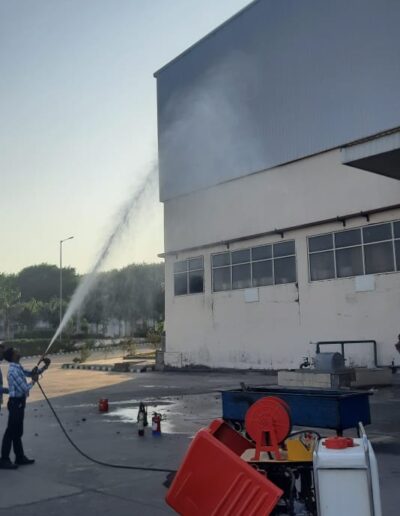 Water Mist Trolley Demonstration by Life First Solutions